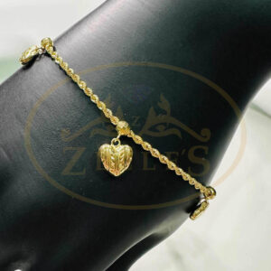 Curb Chain Heart Charm