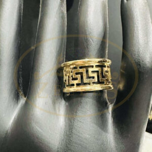 Greek Key Band Ring