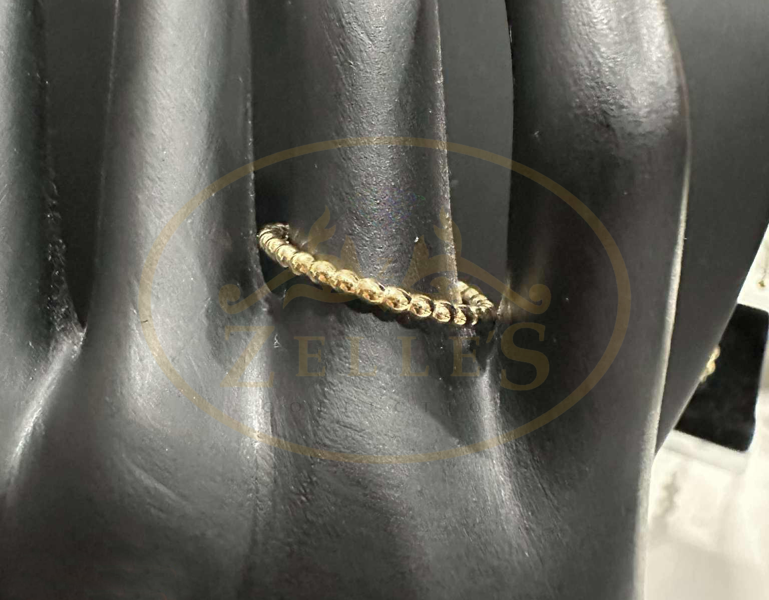 Bead Band Gold Ring